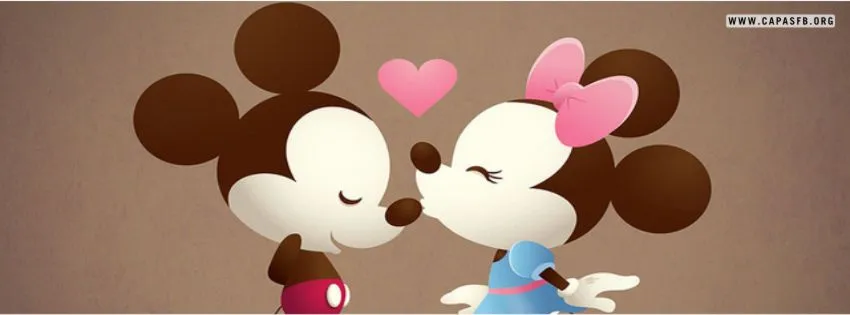 02615 - Mickey & Minnie - Capa para Facebook | Capas para Facebook