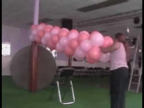 decoracion con globos (arco de entrada) - YouTube