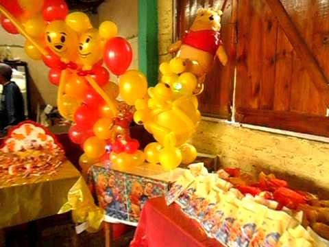 Como hacer un Winnie Pooh con globos - Imagui