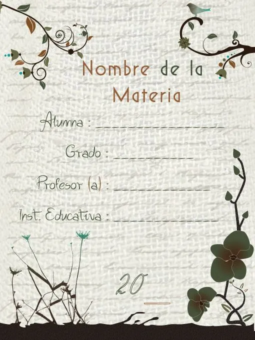 10 Carátulas para cuadernos en pergaminos – Carátulas para Cuadernos 10 Carátulas para cuadernos en pergaminos – Carátulas para Cuadernos