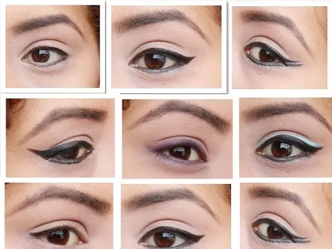 10 Formas de delinear tus ojos! / 10 different eyeliner styles ...