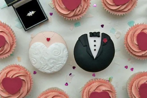 10 Ideas de Cupcakes para boda - Dulces Cupcakes