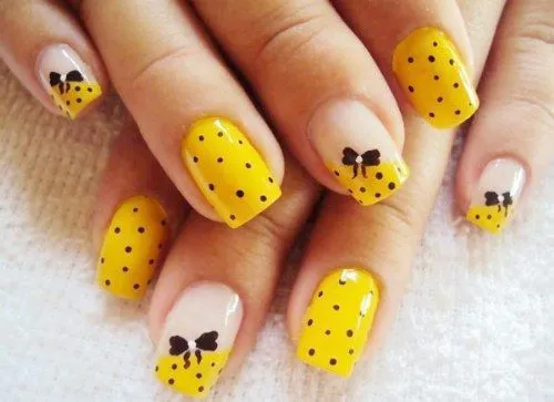 10 lindos diseños para tus uñas de color amarillas para este ...