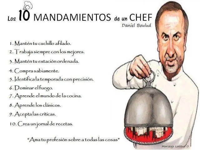 los 10 mandamiento de un chefs. | Frases | Pinterest | Chefs and Html