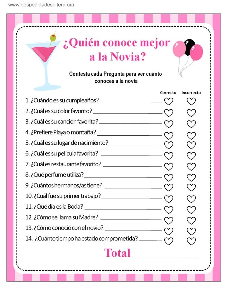 ▷ Los 10 Mejores Juegos de Despedida de Soltera para Imprimir gratis ▷ Los 10 Mejores Juegos de Despedida de Soltera para Imprimir gratis