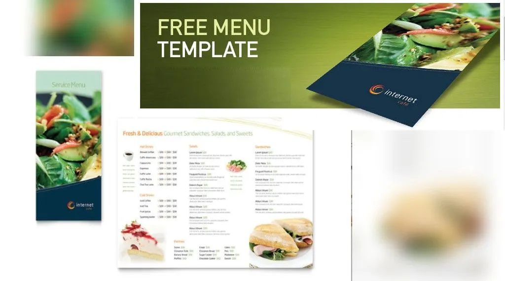 10+ Menus para restaurantes editables y gratis | Utilidades Webblog