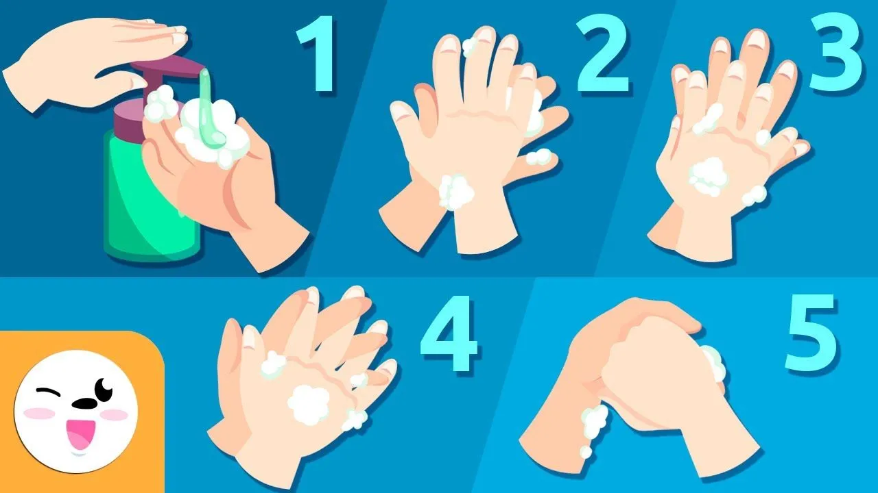 10 pasos para lavarse las manos (Versión corta) - Hábitos de higiene para  niños - YouTube