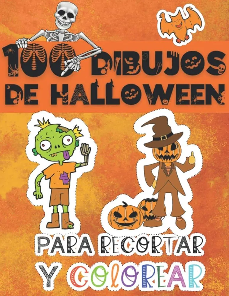 100 dibujos de Halloween para recortar y colorear: Actividades y  Aprendizaje Para Niños - Un libro para colorear & recortar para niños de 3  a 9 años. (Spanish Edition) : edition, cutandcolorFr: Amazon.com.mx: Libros