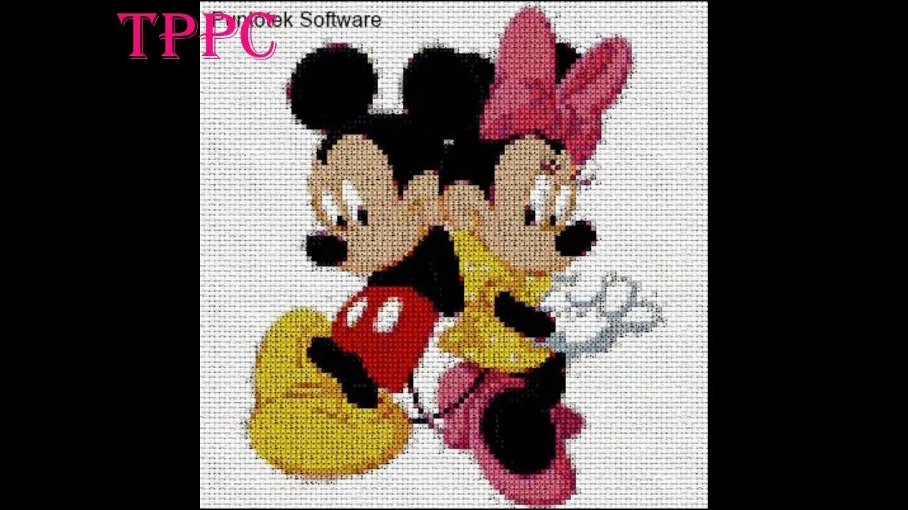 100 Mickey y Minnie Mouse II | Patrones exclusivos punto de cruz - YouTube