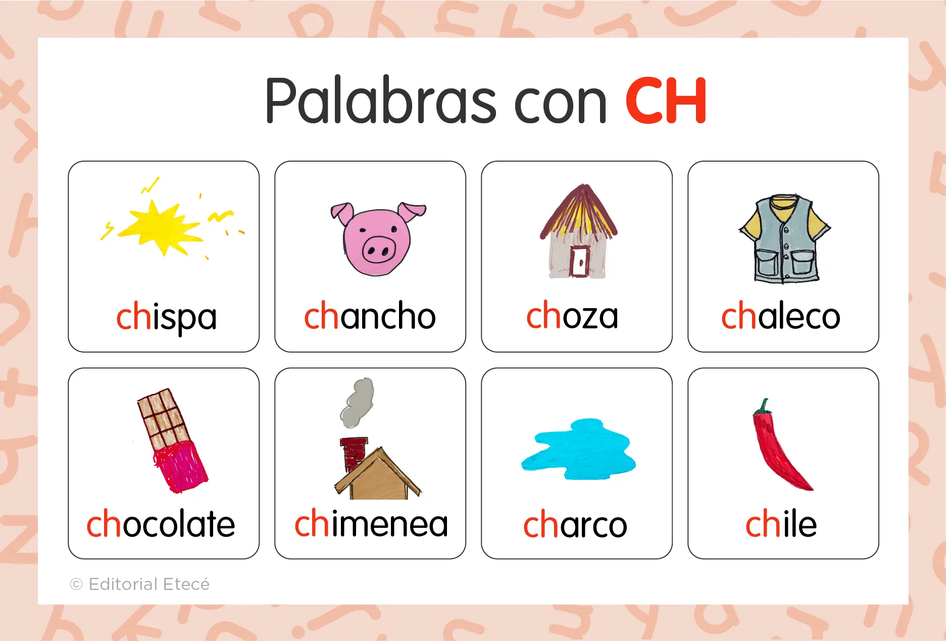 100 Palabras con CH (con imágenes) - Lenguaje.com