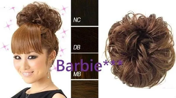 100% del pelo sintético del moño-Moño-Identificación del producto ...