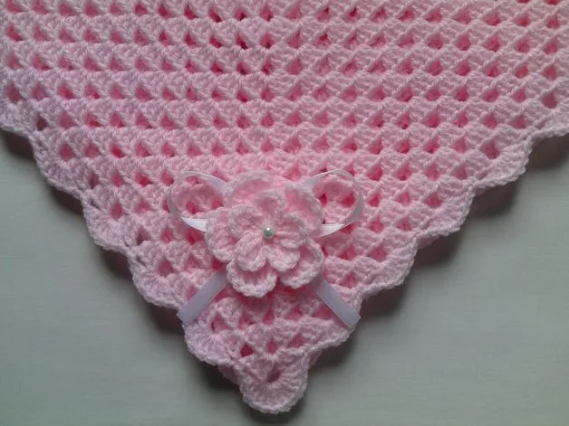 Manta de bebé ganchillo 90cm x 90cm | Ganchillo, Mantas Crochet ...