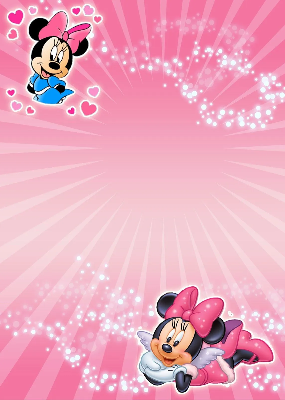 Descarga Gratis Invitación de Minnie Mouse para Cumpleaños ...
