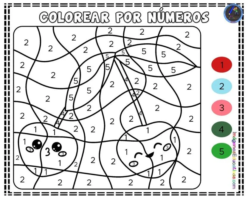 101 fichas para colorear con operaciones matemáticas – Imagenes Educativas  | Colorear por números, Números preescolar, Libro de los numeros