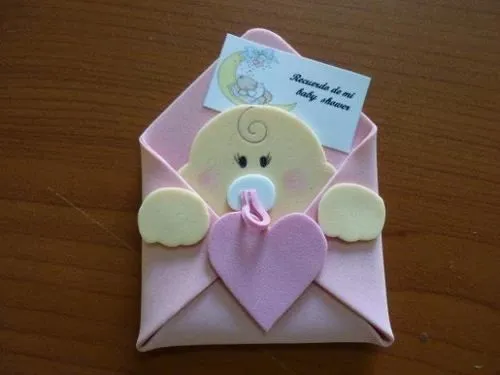 11 tarjetas para baby shower en goma eva (6) | bebita | Pinterest ...