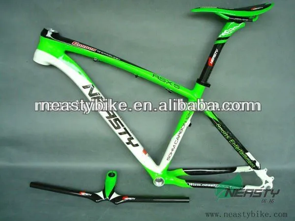 1100 g verde pintado piezas de bicicleta de carbono piezas de la ...