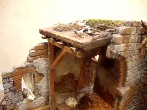 1105 - Pesebre con semiarcos en ruinas para figuras de 15 a 21 cm ...
