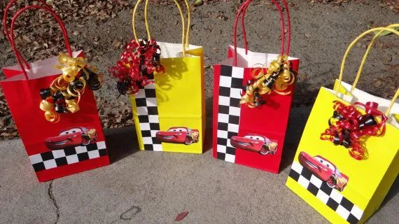 12 Cars Birthday Party Favor Bags by FantastikCreations on Etsy ...