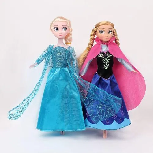 12 Frozen Barbi Princess Queen Elsa Anna Set Playset Dolls Toys ...