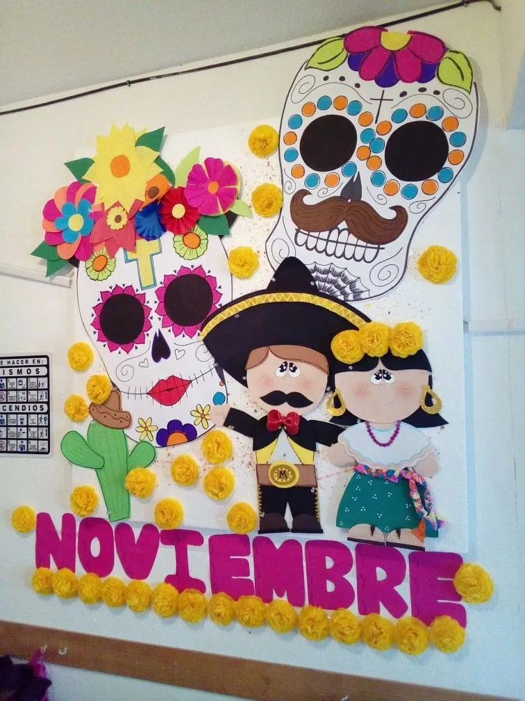 12 ideas para periodicos murales de noviembre | periodico mural, periodico  mural noviembre, decoración de unas