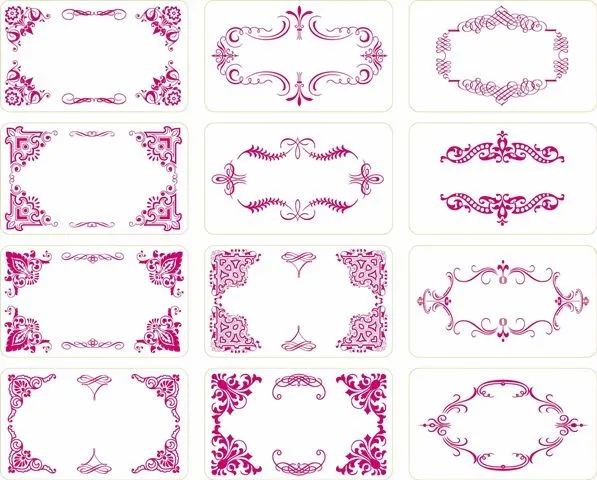 12 marcos decorativos en formato vectorial | CosasSencillas.Com