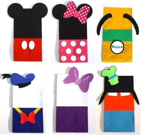 12 Mickey Mouse Clubhouse Themed Favor Loot Goody Bags Birthday ...