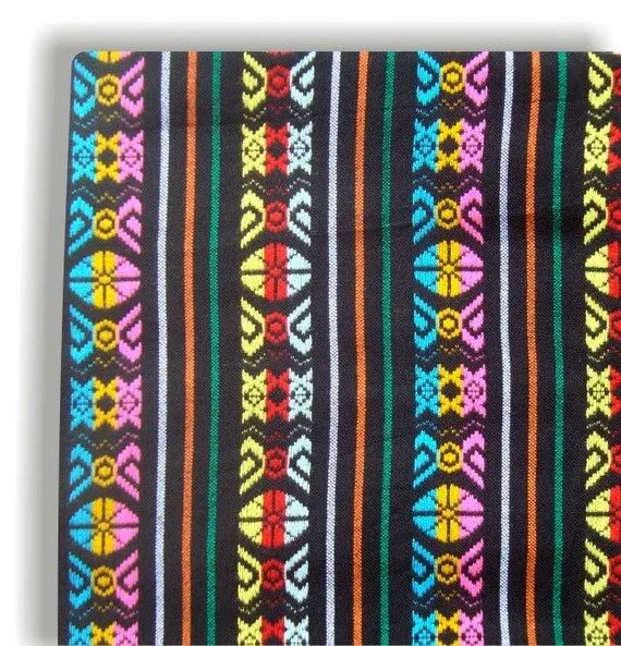 140cms80cms Mexican Fabric aztec fabric tribal por Dimicreativa