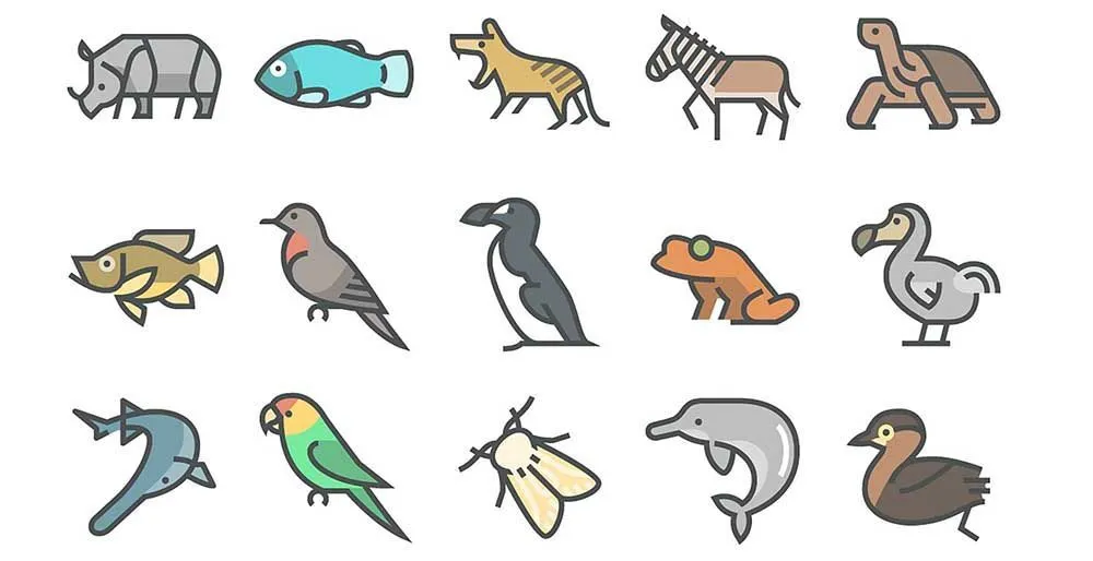 15 iconos que honran a los animales en peligro de extinción | Animales en  peligro de extincion, Dibujos de animales, Dibujos de animales tiernos