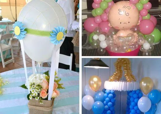 15 ideas para decoracion de baby shower con globos LA MAS COMPLETA