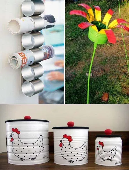 15 Ideas Diy para reciclar y decorar con latas de hojalata. | Mil ...