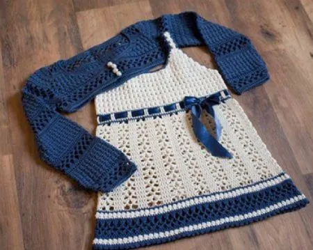 15 Patrones Crochet libre hermoso para niñas' Vestidos |