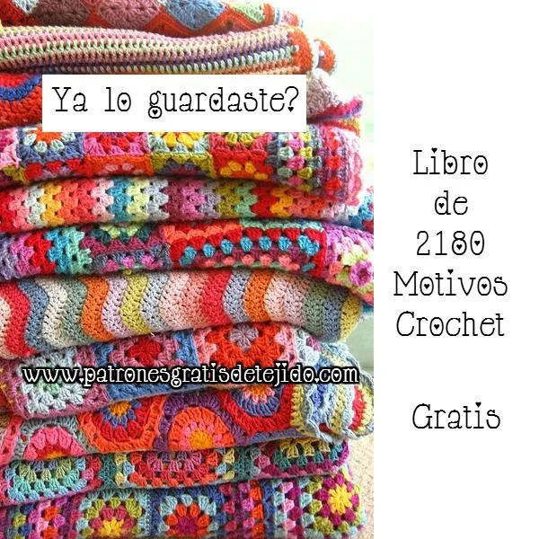 2180 Patrones Gratis de Motivos Crochet | Crochet y Dos agujas