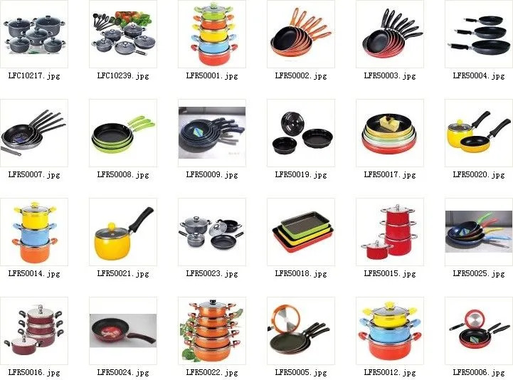 16 unids antiadherente utensilios de cocina conjunto de aluminio ...