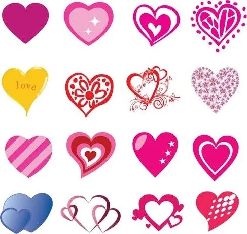 16 Vectores gratis en forma de corazón para el Día de San Valentín ...