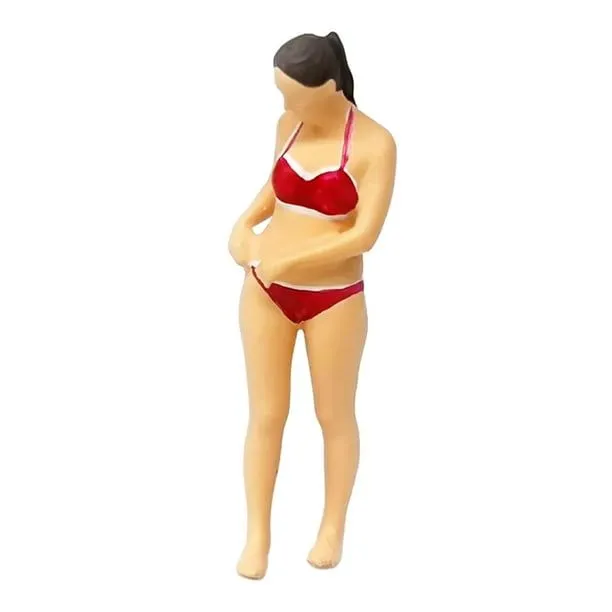 1/64 figuras de niña miniatura gente pequeña modelo playa traje de baño  mujer modelo trenes personas CUTICAT Figuras de dioramas | Walmart en línea