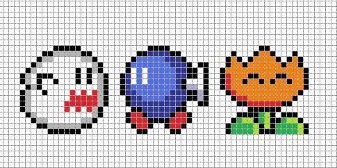 16x16 Mario Pixel Art Grid by *Hama-Girl on deviantART | Bead ...