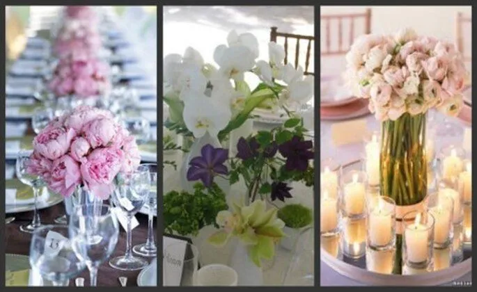 17 arreglos florales para el centro de mesa de mi boda