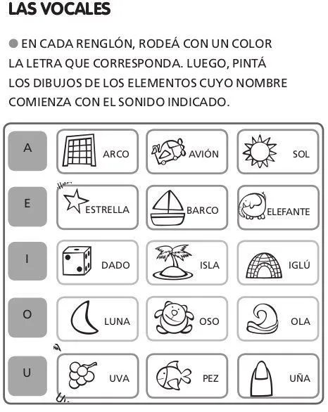 17 mejores ideas sobre Actividades De Vocales en Pinterest ... 17 mejores ideas sobre Actividades De Vocales en Pinterest ...