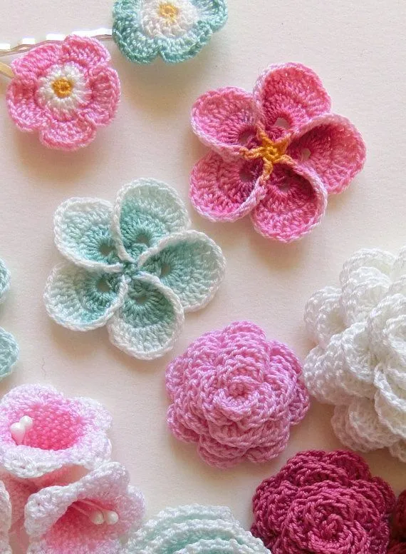 17 mejores ideas sobre Flores De Ganchillo en Pinterest | Rosas de ...