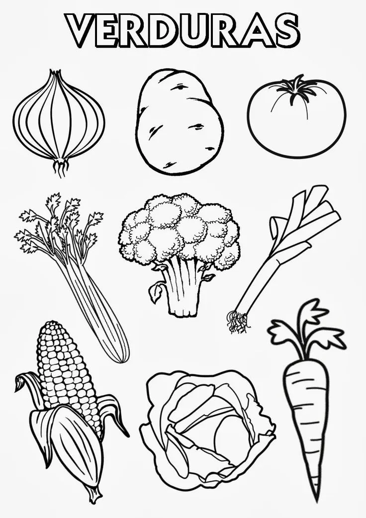 17 mejores ideas sobre Frutas Para Colorear en Pinterest | Dibujos ...
