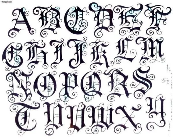 17 mejores ideas sobre Letras Goticas Para Dibujar en Pinterest ...