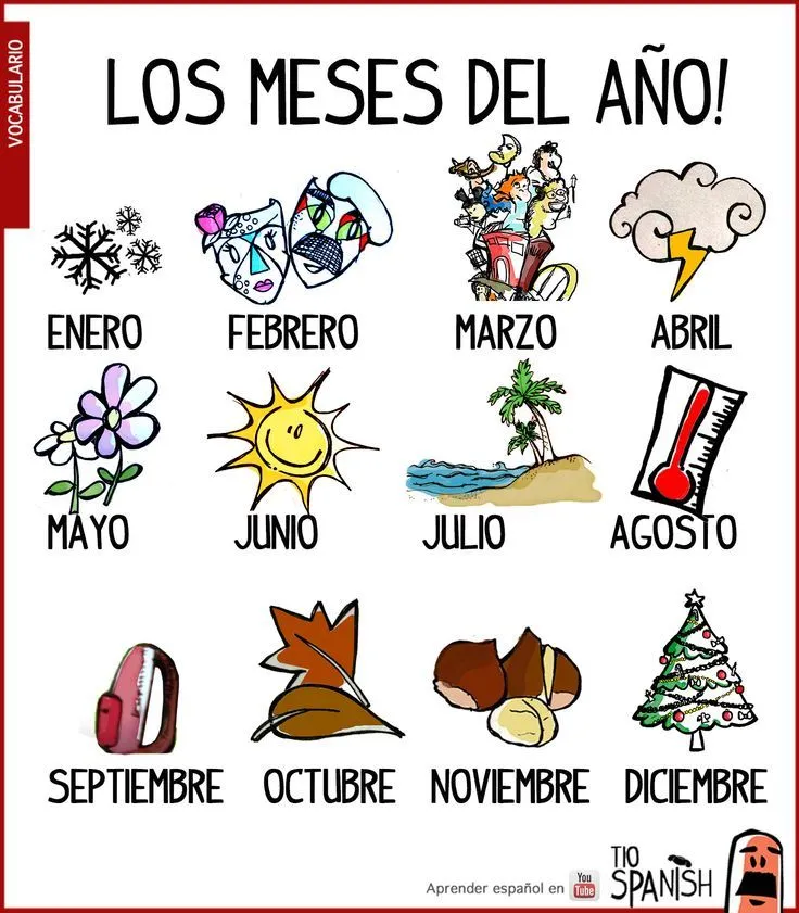17 mejores ideas sobre Meses Del Año en Pinterest | Meses en ... 17 mejores ideas sobre Meses Del Año en Pinterest | Meses en ...