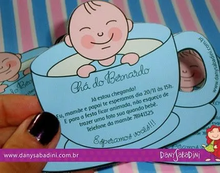 17 Melhores convites para chá de bebê | Revista Artesanato