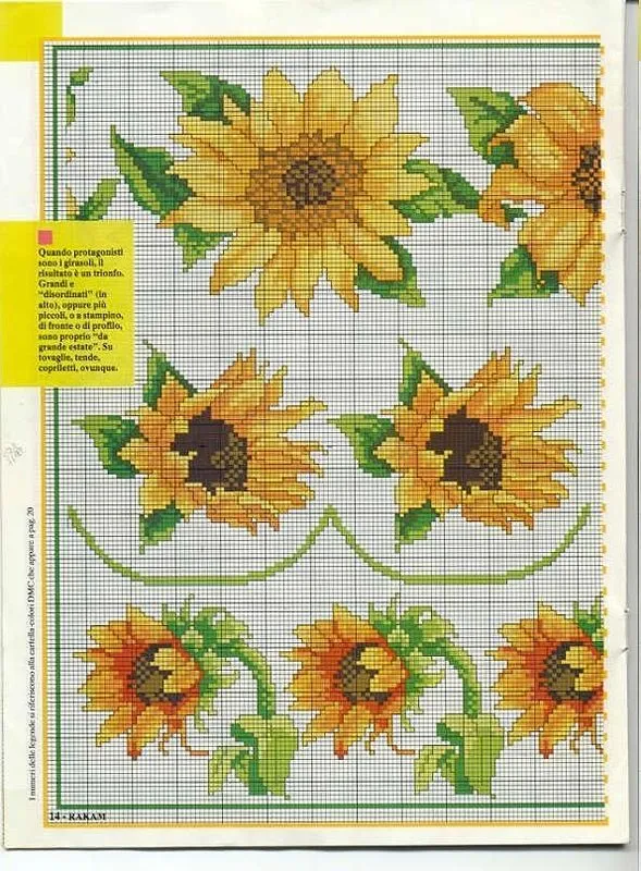 170 ideas de PUNTO DE CRUZ GIRASOL | punto de cruz, punto de cruz flores,  punto de cruz patrones