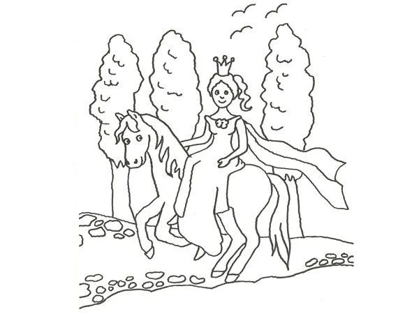 17551-4-dibujo-de-una-princesa ...