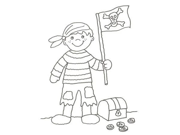 Dibujos de niños piratas - Imagui
