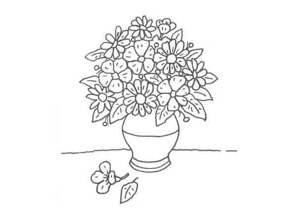 Dibujo de florero - Imagui