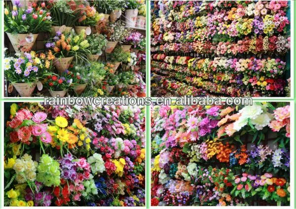 18 cabezas de hilo de pavo real yema floral flores artificiales ...