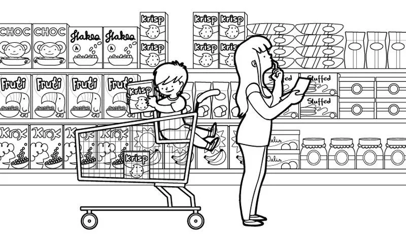 Supermercado para dibujar - Imagui