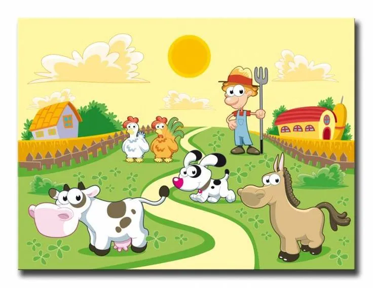 19866722 / Cuadro Animales de granja | Cuadros infantiles ...